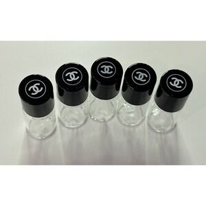 CHANEL Empty Bottle Makeup Jars Bottles Travel x 5